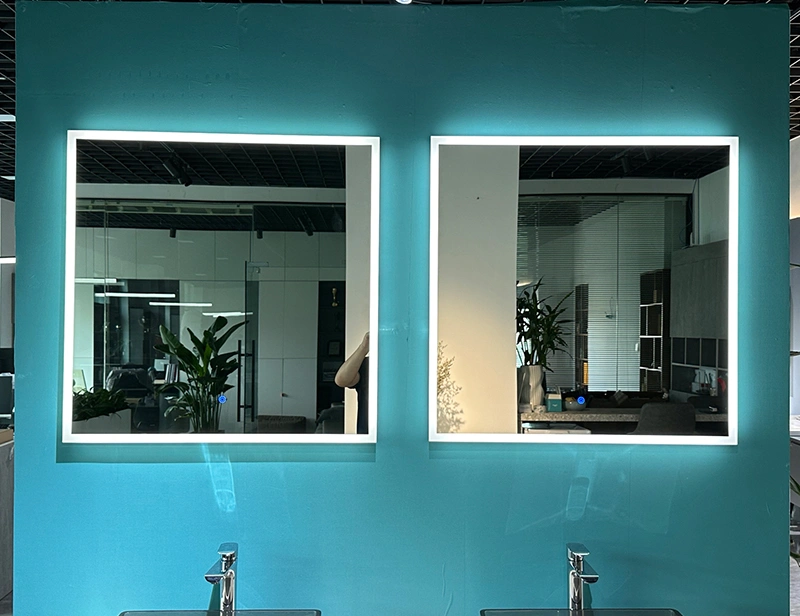 Mosmile Square Wall Acrylic LED Lighting Bathroom Mirror